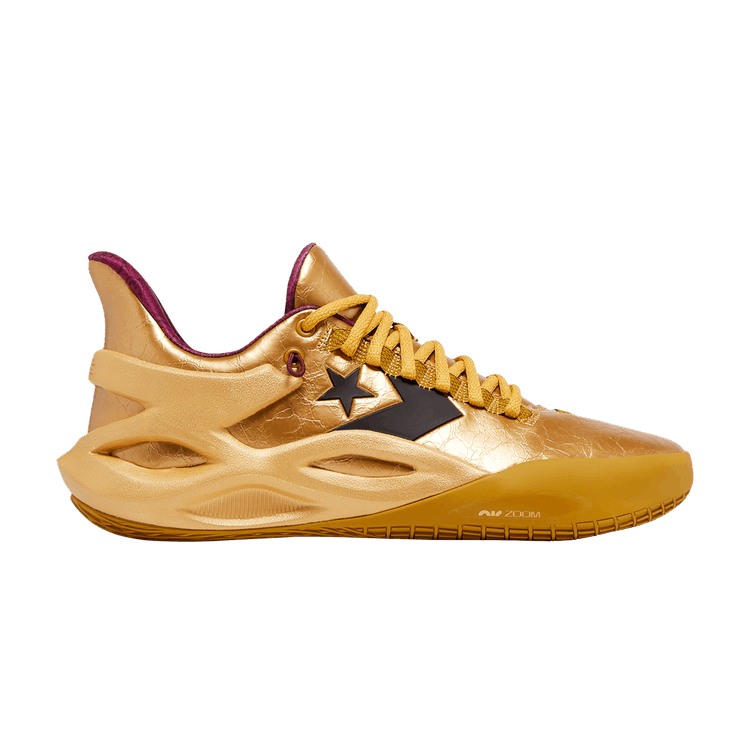 Willy Wonka x Converse All Star BB Trilliant CX 'Golden Ticket' — Gold/Velvet Brown/Gold