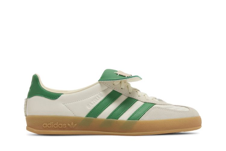 Foot Industry x adidas Gazelle Indoor 'Off White Green' — Off White/Green/Off White