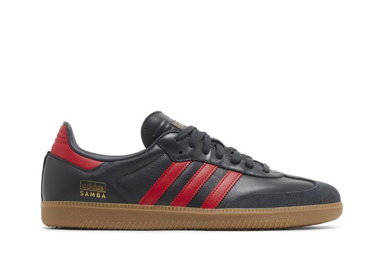 adidas Samba OG 'Carbon Scarlet' — Carbon/Better Scarlet/Gum