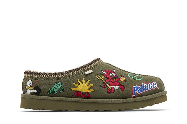Palace x UGG Tasman Slipper 'Burnt Olive' — Burnt Olive