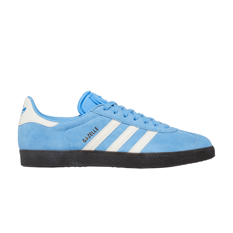 adidas Gazelle 'Sky Blue White Gum' — Gold Metallic/Chalk White/Gum