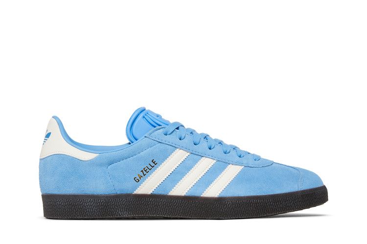 adidas Gazelle 'Sky Blue White Gum' — Gold Metallic/Chalk White/Gum