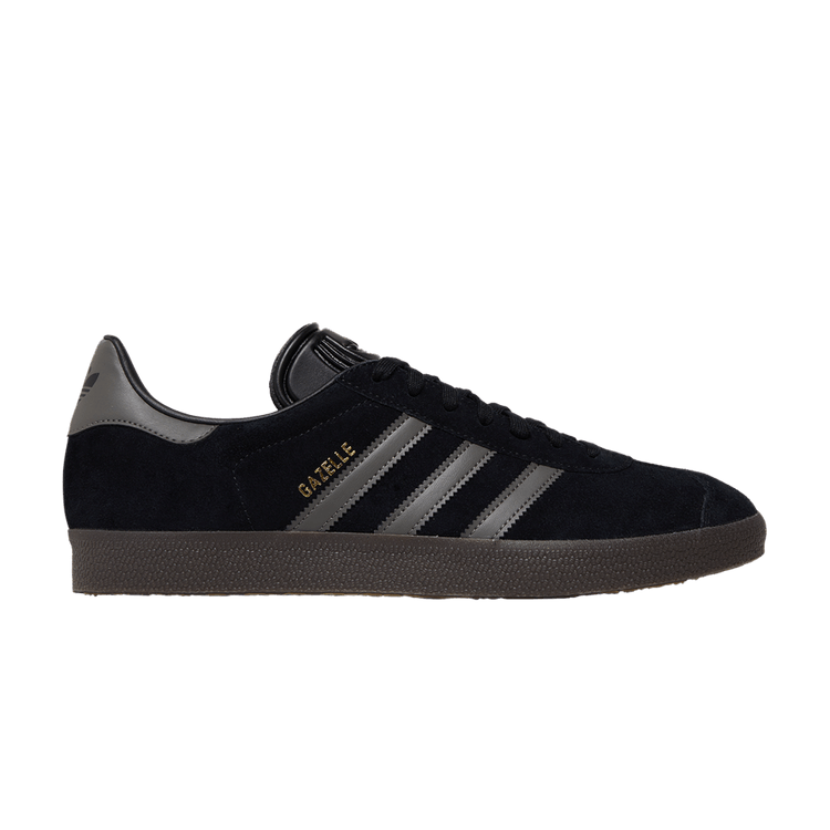 adidas Gazelle 'Black Gold Metallic Gum' — Core Black/Gold Metallic/Gum