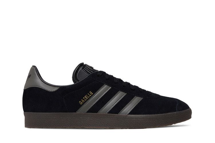 adidas Gazelle 'Black Gold Metallic Gum' — Core Black/Gold Metallic/Gum