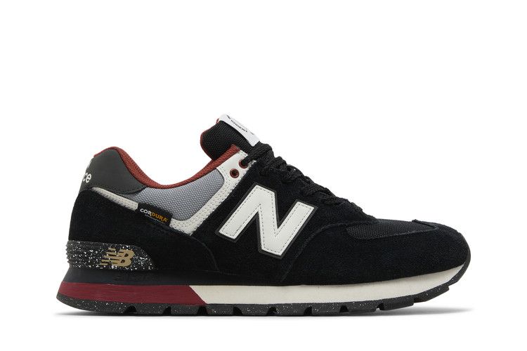New Balance 574 Rugged 'Black Red' — Black/White/Red