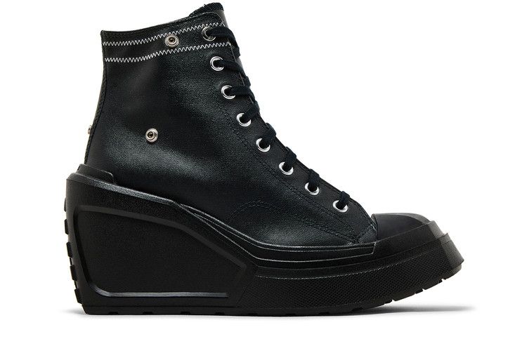 Martine Ali x Converse Wmns Chuck 70 De Luxe Wedge 'Triple Black' — Black/Black/Black