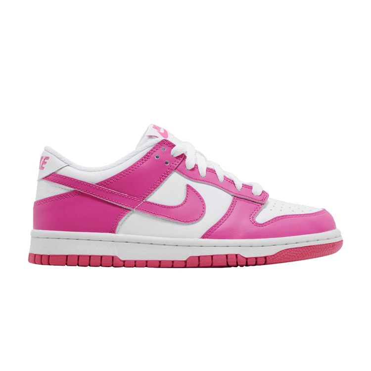 Nike Dunk Low GS 'Laser Fuchsia' — White/Laser Fuchsia