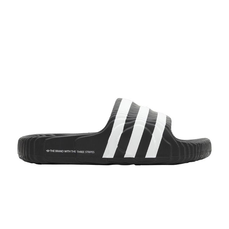 adidas Adilette 22 Slide 'Black White' — Core Black/Core Black/Cloud White