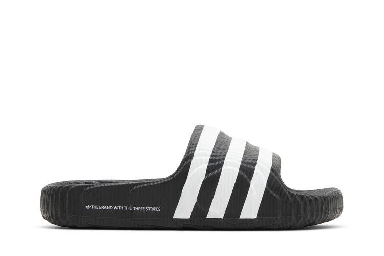 adidas Adilette 22 Slide 'Black White' — Core Black/Core Black/Cloud White