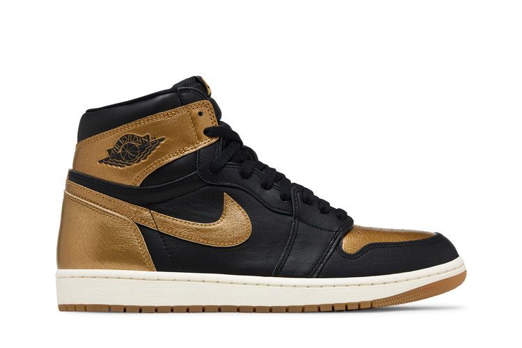 Air Jordan 1 Retro High OG 'Black Gold' — Black/Metallic Gold/Sail