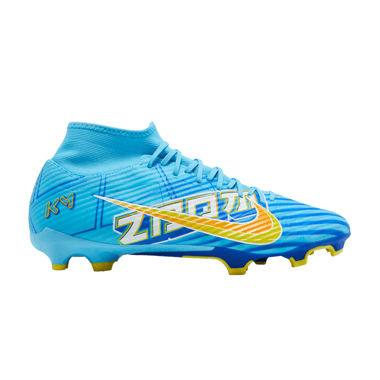 Kylian Mbappé x Nike Zoom Mercurial Superfly 9 Academy FG MG 'Motivation Pack' — Baltic Blue/White