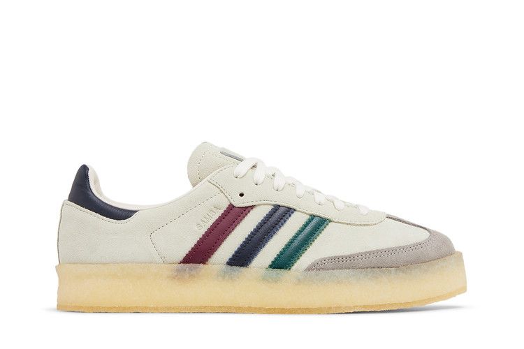 Ronnie Fieg x Clarks x adidas 8th Street Samba 'Kithmas Collection - Multi-Color Stripes' — Chalk White/Collegiate Green/Crimson/Navy