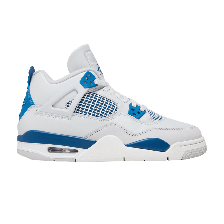 Air Jordan 4 Retro GS 'Military Blue' 2024 — Off White/Military Blue/Neutral Grey