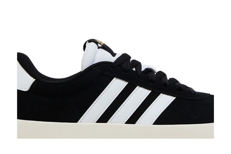Adidas Wmns VL Court 3.0 'Black White' — Core Black/Cloud White/Gold Metallic