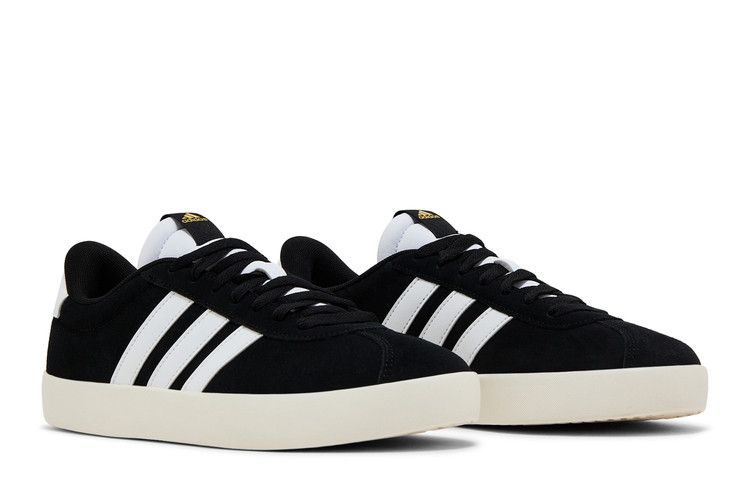 Adidas Wmns VL Court 3.0 'Black White' — Core Black/Cloud White/Gold Metallic