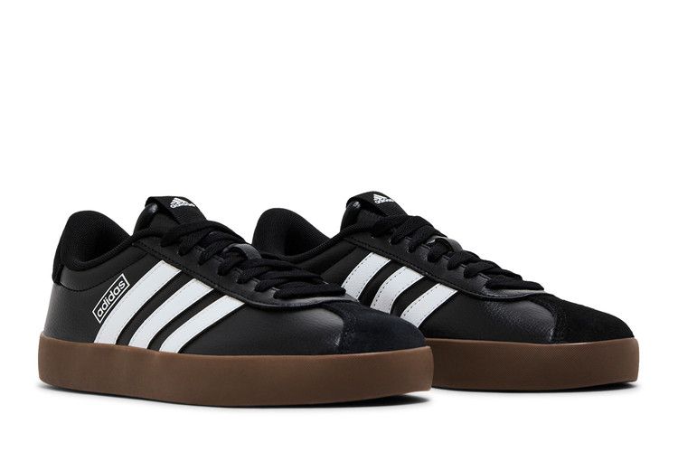 adidas Wmns VL Court 3.0 'Black White Gum' — Core Black/Cloud White/Gum