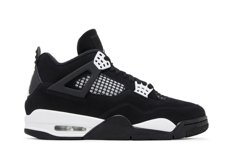 Air Jordan 4 Retro 'White Thunder' — Black/White/Black