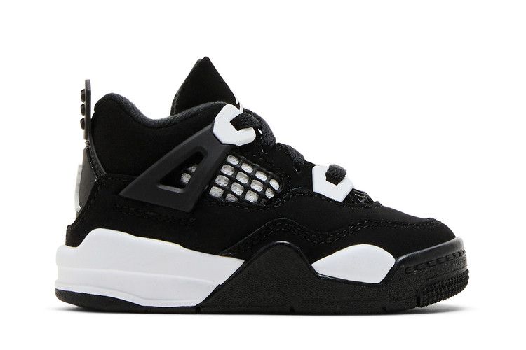 Air Jordan 4 Retro TD 'White Thunder' — Black/White/Black