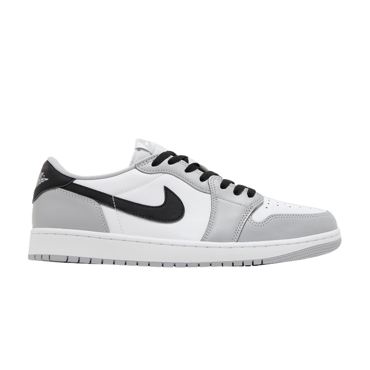 Air Jordan 1 Retro Low OG 'Barons' — White/Black/Wolf Grey
