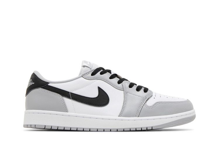 Air Jordan 1 Retro Low OG 'Barons' — White/Black/Wolf Grey