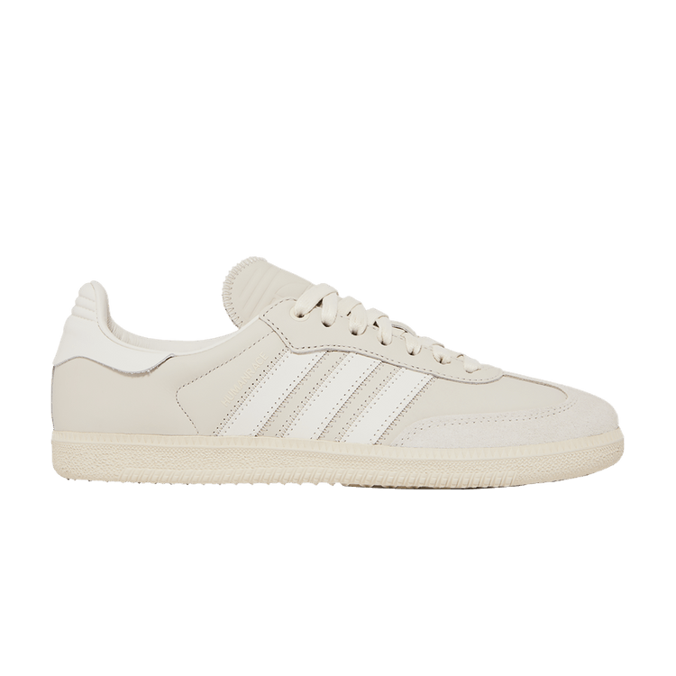 Pharrell x adidas Samba Human Race 'Aluminium White' — Cloud White/Aluminium/Aluminium