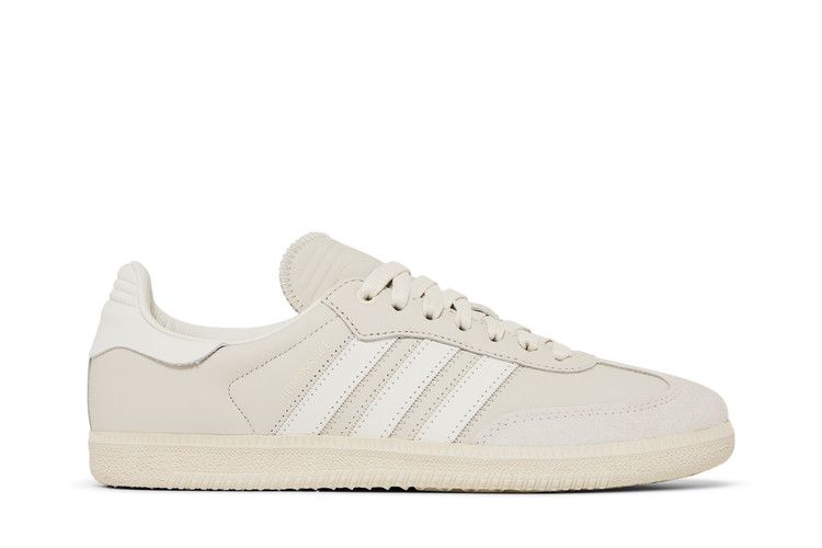 Pharrell x adidas Samba Human Race 'Aluminium White' — Cloud White/Aluminium/Aluminium