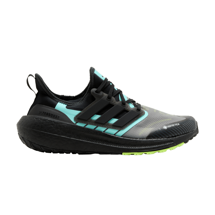 adidas UltraBoost Light GORE-TEX 'Black Flash Aqua' — Core Black/Core Black/Flash Aqua