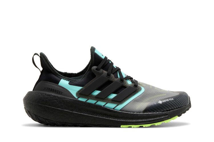 adidas UltraBoost Light GORE-TEX 'Black Flash Aqua' — Core Black/Core Black/Flash Aqua