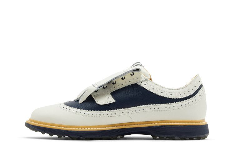 Malbon Golf x adidas MC87 Spikeless Golf 'Off White Collegiate Navy' — Off White/Collegiate Navy/Crystal Jade