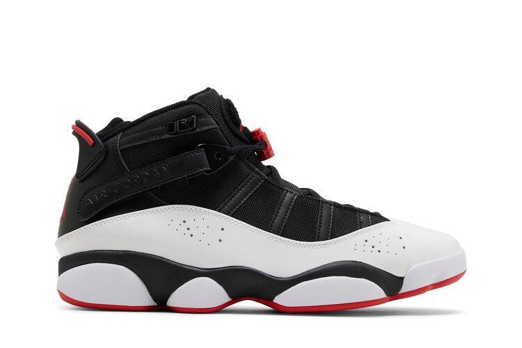 Air Jordan 6 Rings 'Black Varsity Red' — Black/White/University Red