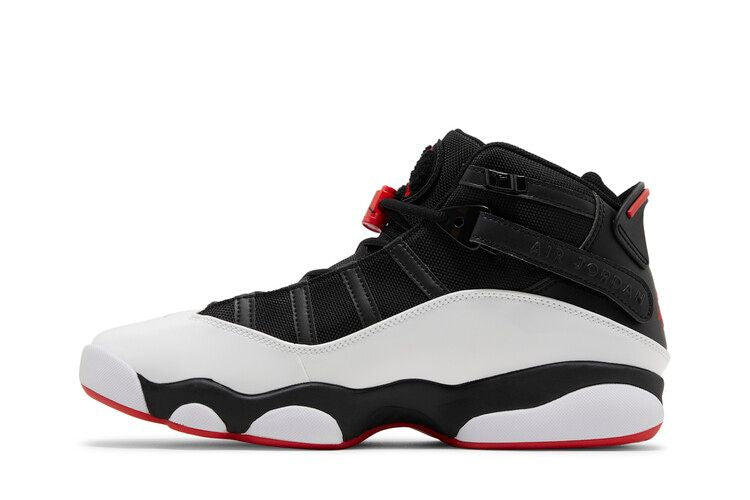 Air Jordan 6 Rings 'Black Varsity Red' — Black/White/University Red