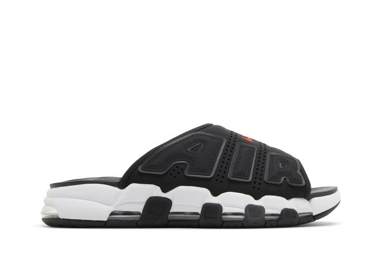 Nike Air More Uptempo Slide 'Black White Red' — Black/Black/Clear/White (2)