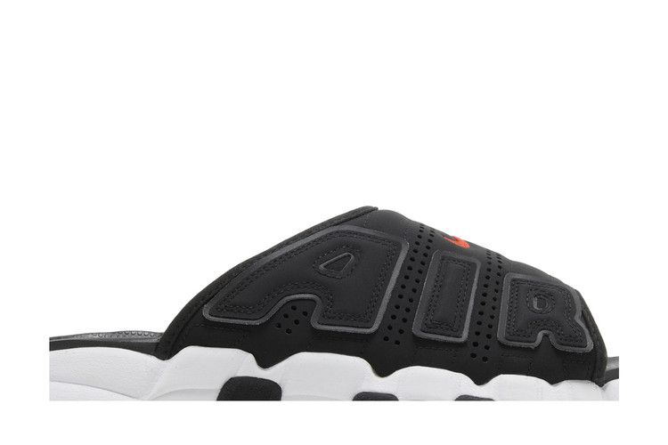 Nike Air More Uptempo Slide 'Black White Red' — Black/Black/Clear/White (3)