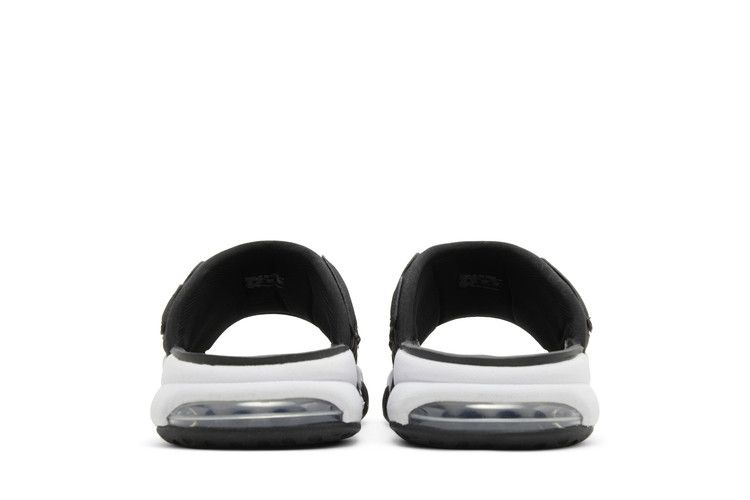 Nike Air More Uptempo Slide 'Black White Red' — Black/Black/Clear/White (7)