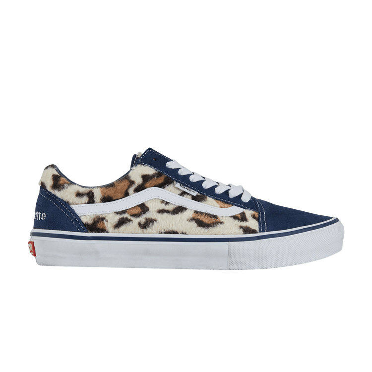 Supreme x Vans Skate Old Skool 'Leopard Pack - Navy' — Navy