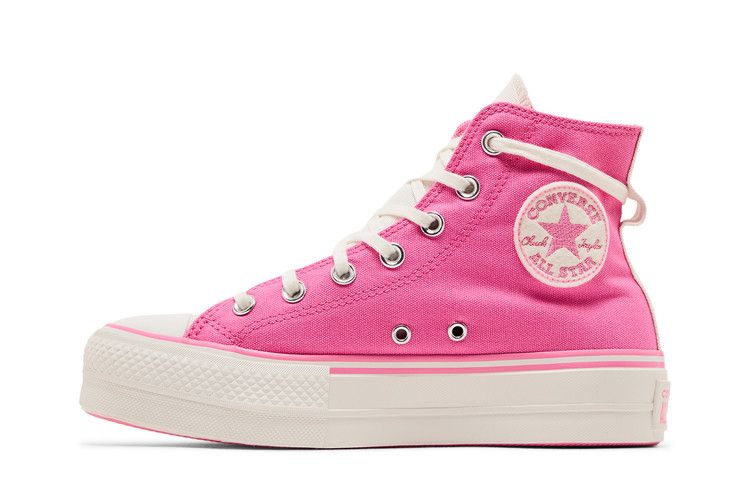 Converse Wmns Chuck Taylor All Star Lift Platform Retro Varsity High 'Oops Pink' — Oops Pink/Oops Pink