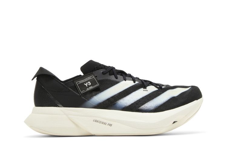 adidas Y-3 Adizero Adios Pro 3 'Black Off White' — Black/Black/Off White