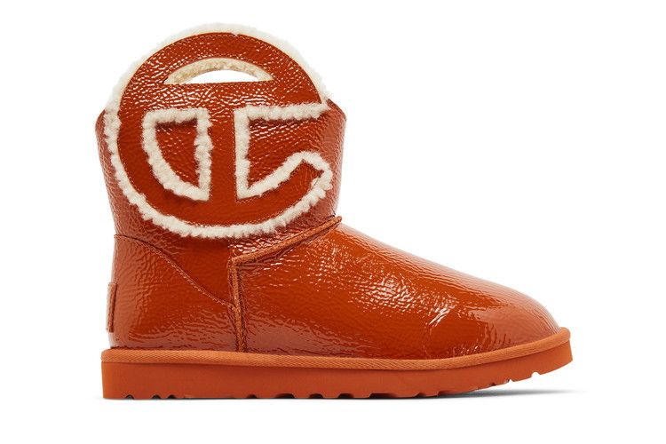 UGG Telfar x Logo Mini Boot 'Crinkle - Spicy Pumpkin' — Spicy Pumpkin