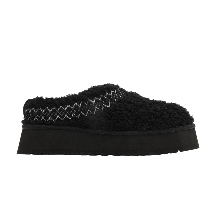 UGG Wmns Tazz Braid Slipper 'Black' — Black