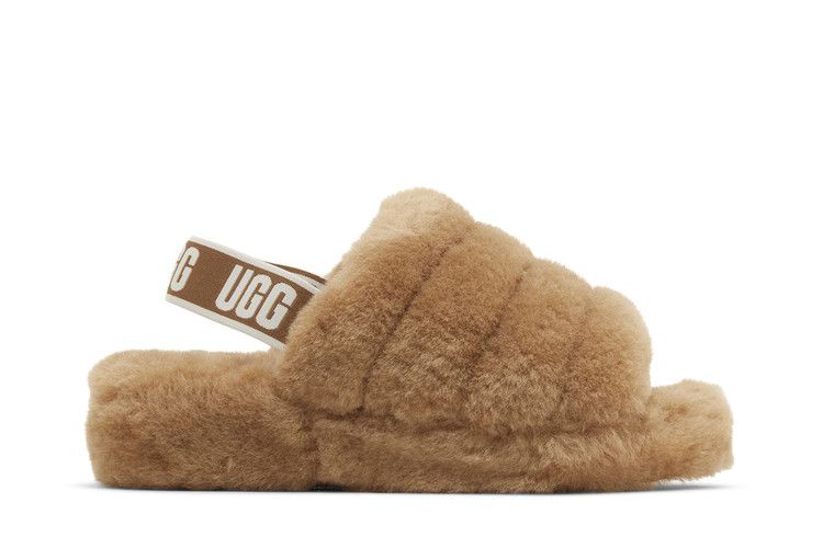 UGG Wmns Fluff Yeah Slide 'Chestnut' — Chestnut