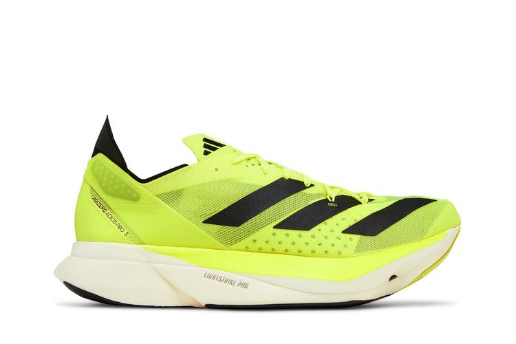 Adidas Adizero Adios Pro 3 'Solar Yellow' — Solar Yellow/Core Black/Night Metallic