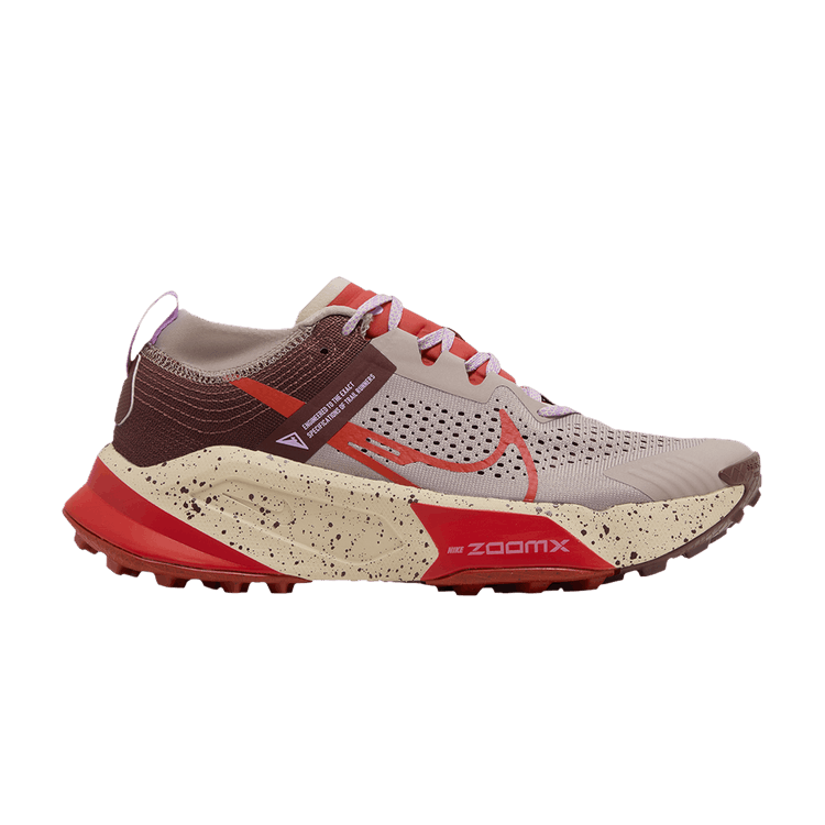 Nike Wmns ZoomX Zegama 'Diffused Taupe Picante Red' — Diffused Taupe/Dark Pony/Sanddrift/Picante Red