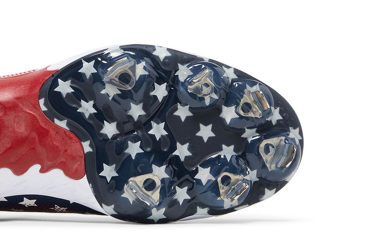Nike Alpha Huarache Elite 3 Mid 'Stars and Stripes' — Blue Force/University Red/Metallic Gold/White