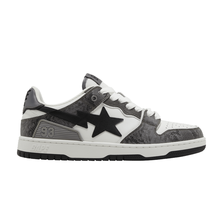 BAPE Sk8 Sta #1 'Black Snakeskin' — Black