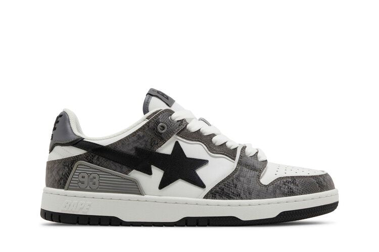 BAPE Sk8 Sta #1 'Black Snakeskin' — Black