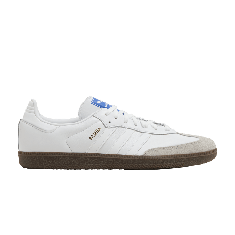adidas Samba OG 'Double White Gum' — Cloud White/Cloud White/Gum