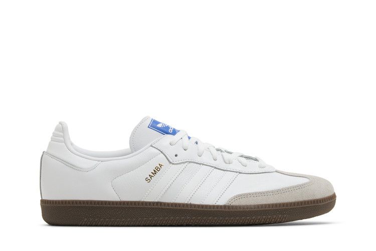 adidas Samba OG 'Double White Gum' — Cloud White/Cloud White/Gum
