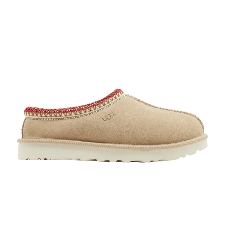 UGG Wmns Tasman Slipper 'Sand Dark Cherry' — Sand/Dark Cherry