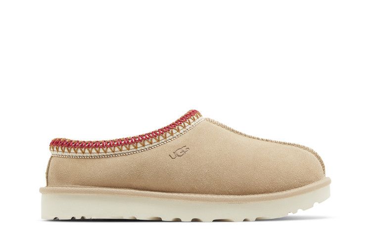 UGG Wmns Tasman Slipper 'Sand Dark Cherry' — Sand/Dark Cherry