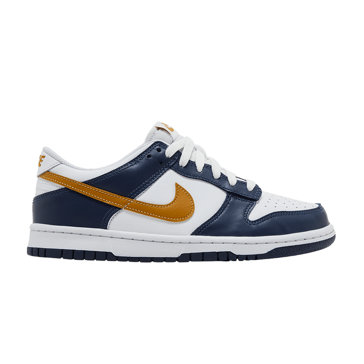 Nike Dunk Low GS 'Midnight Navy Wheat' — White/Wheat/Midnight Navy